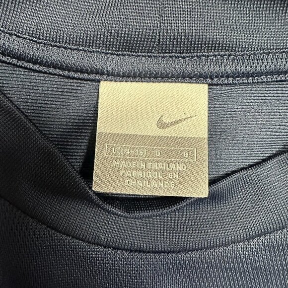 Nike Vintage Y2K Youth L 14-16 Blue Red Tank Top Centre Swoosh - Picture 3 of 5